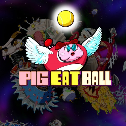 Pig Eat Ball Art