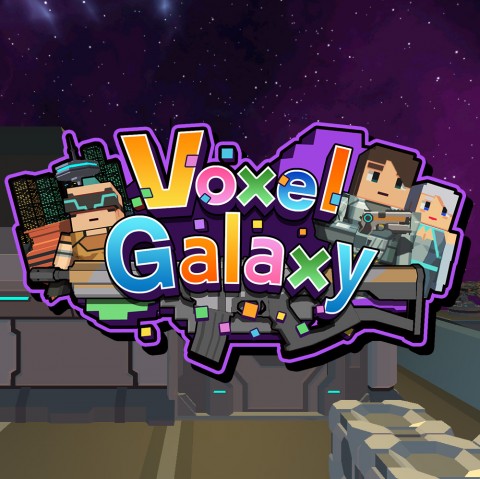 Voxel Galaxy Art