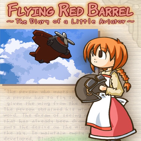 Flying Red Barrel - The Diary of a Little Aviator Art