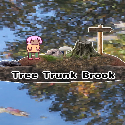 Tree Trunk Brook Art