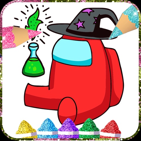 Among Us Impostor Coloring Book Fun 2021 Art