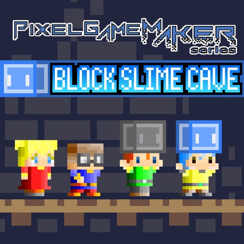 Pixel Game Maker Series BLOCK SLIME CAVE Art