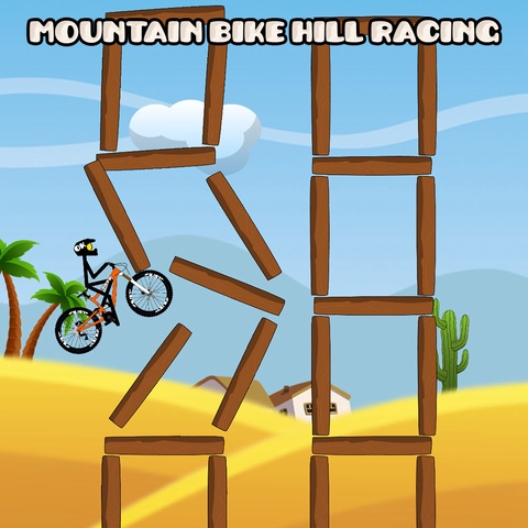 Mountain Bike Hill Racing Art