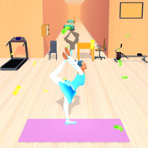 Yoga Flex Run - Avoid Obstacles 3D Art