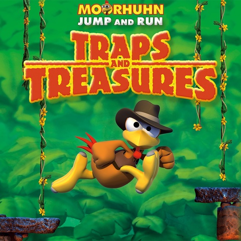 Moorhuhn Jump and Run 'Traps and Treasures' Art