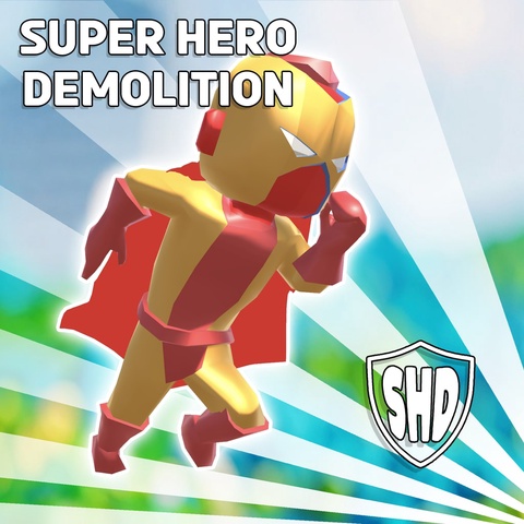 Super Hero Demolition Art