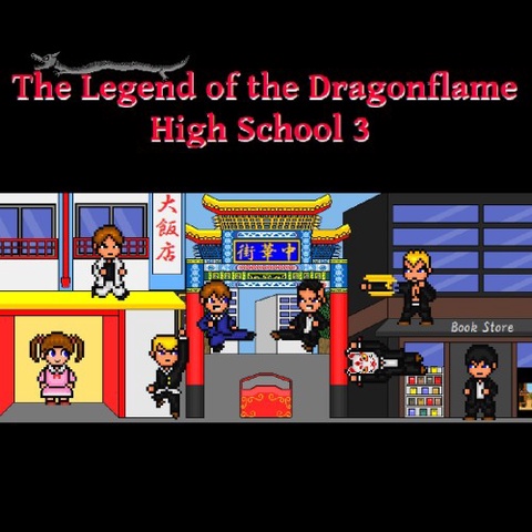 The Legend of the Dragonflame High School 3 Art