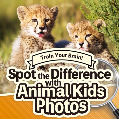 Train Your Brain! Spot the Difference with Animal Kids Photos Art