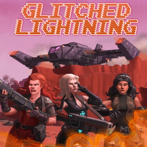 Glitched Lightning Art