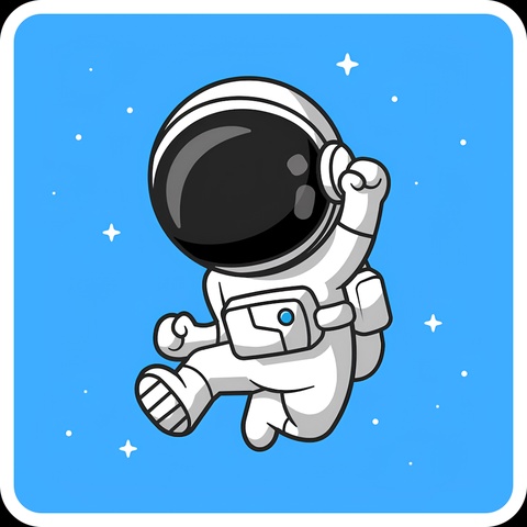 Astronaut Doodle Jump Art