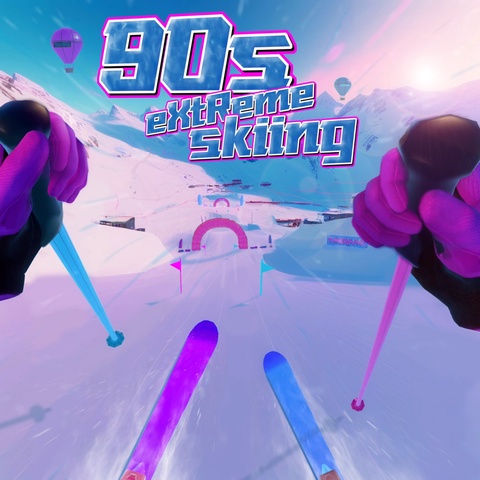 90s Extreme Skiing Art