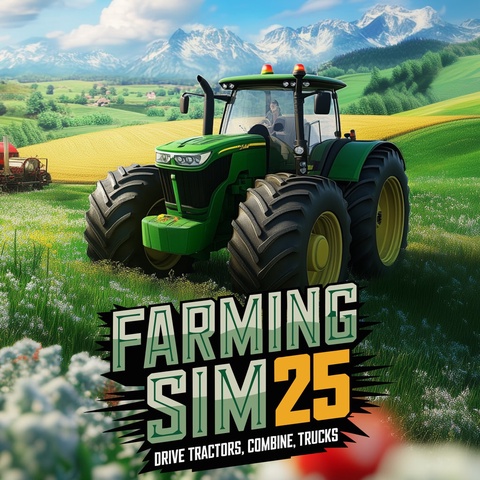 Farming Sim 25: Drive Tractors, Combine, Trucks Art
