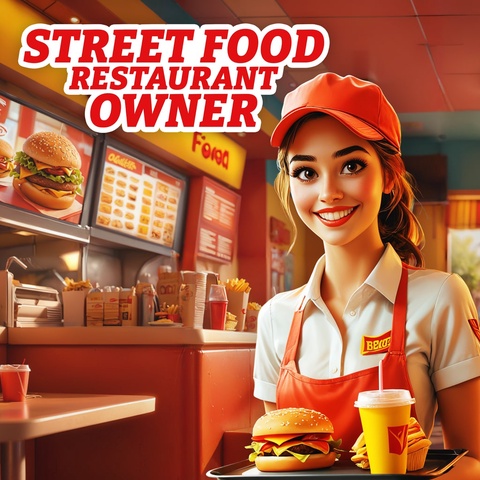 Street Food Restaurant Owner Art