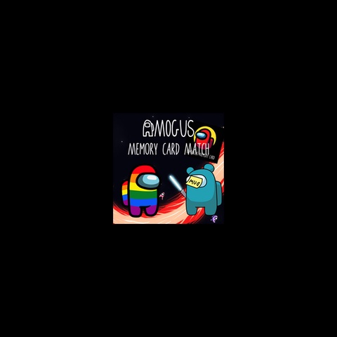 Amogus Memory Card Match Art