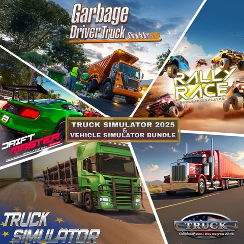 TRUCK SIMULATOR 2025 & VEHICLE SIMULATOR BUNDLE Art
