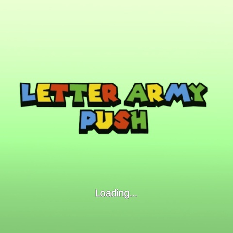 Letter Army Push Art