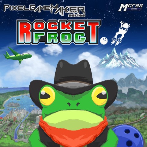 Pixel Game Maker Series Rocket Frog Art