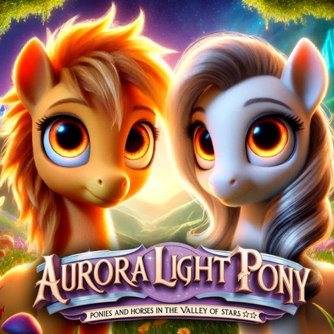Aurora Light Pony: Ponies and Horses in the Valley of Stars Art
