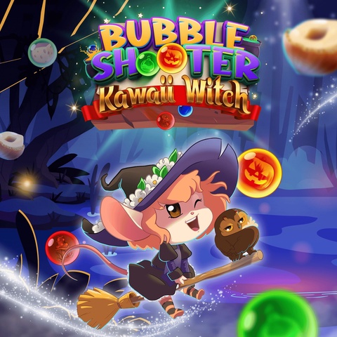 Bubble Shooter : Kawaii Witch Art