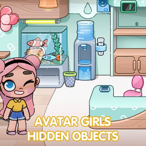 Avatar Girl Hidden Objects Art