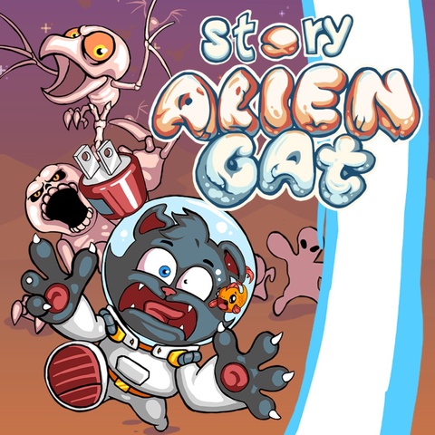 Alien Cat Story Art