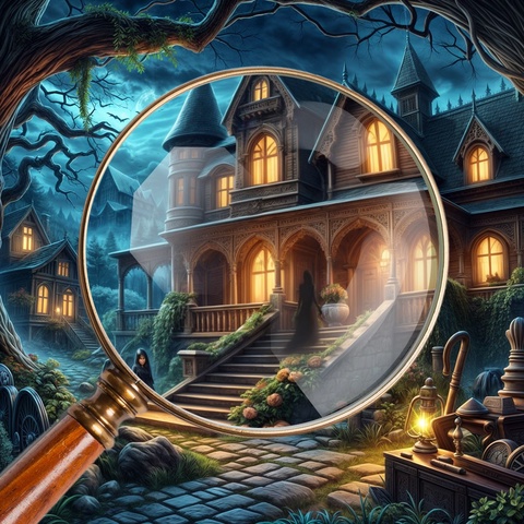 The Mystery Mansion Art