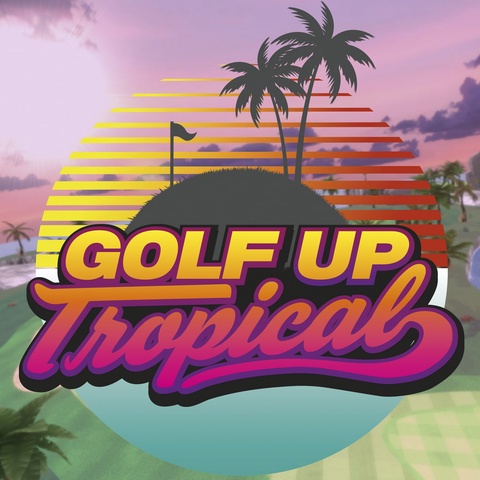 Golf Up Tropical Art