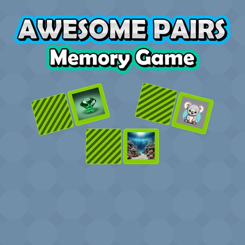 Awesome Pairs - Memory Game Art