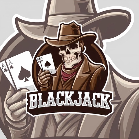 Blackjack Plus - Wild West Cowboy Adventure Art