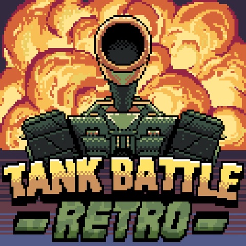 Tank Battle Retro Art