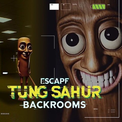 ESCAPE TUNG SAHUR BACKROOMS Art