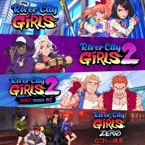 River City Girls 1, 2, and Zero + Double Dragon DLC Bundle Art
