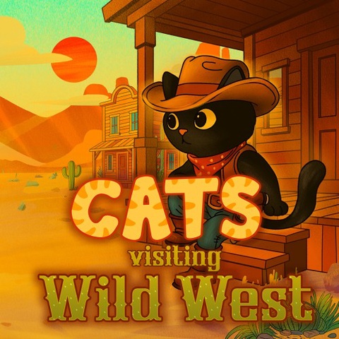 Cats Visiting Wild West Art