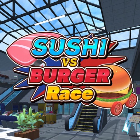 SUSHI vs BURGER Race Art