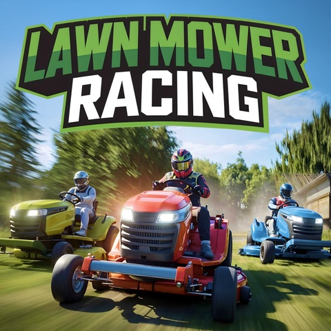 Lawn Mower Racing Art