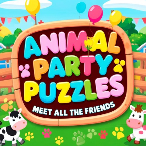 Animal Party Puzzles: Meet All the Friends Art