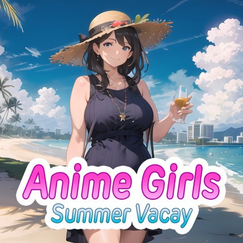Anime Girls: Summer Vacay Art