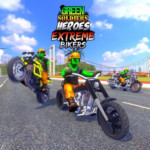 Green Soldiers Heroes: Extreme Bikers Art