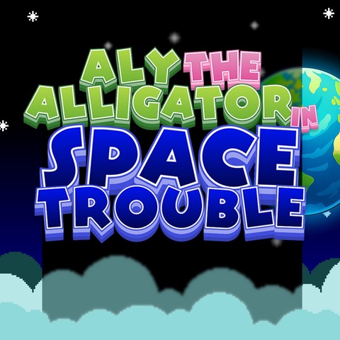 Aly The Alligator in Space Trouble Art