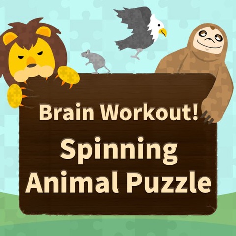 Brain Workout! Spinning Animal Puzzle Art