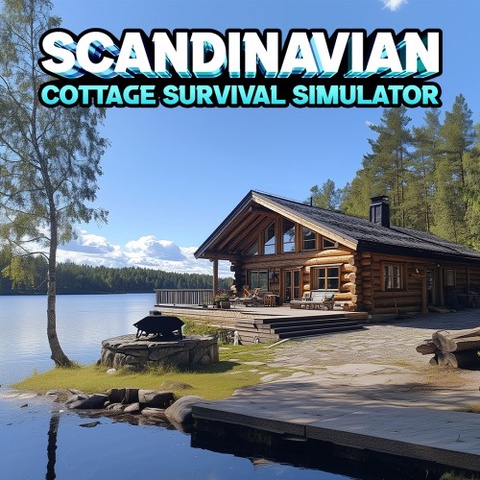 Scandinavian Cottage Survival Simulator Art