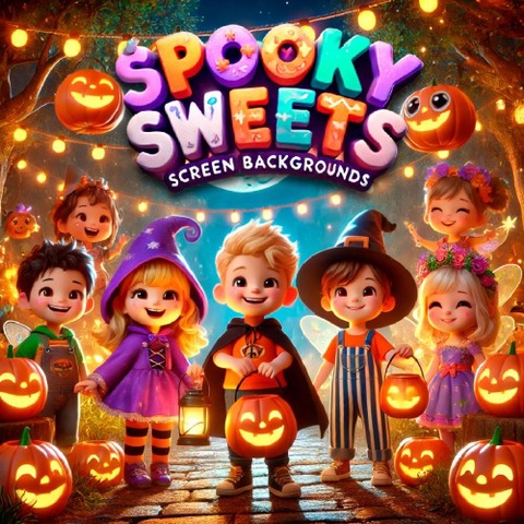 Spooky Sweets: Screen Backgrounds Art