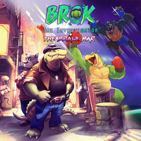 BROK the InvestiGator + The Brawl Bar Art