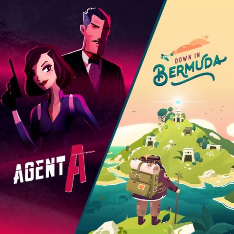 Agent A & Down in Bermuda Bundle Art