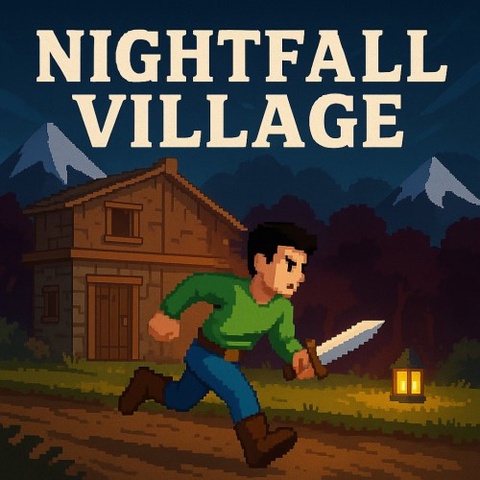  Nightfall Village Art