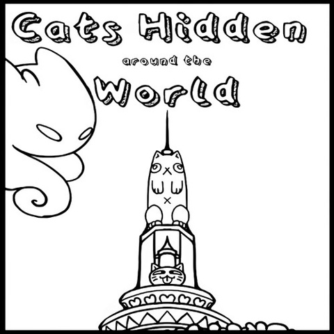 Cats Hidden Around the World Art