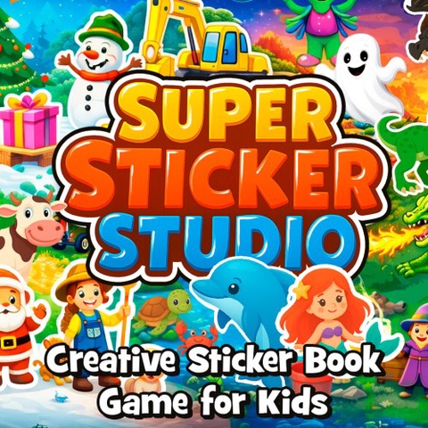Super Sticker Studio - Creative Sticker Book Game for Kids Art