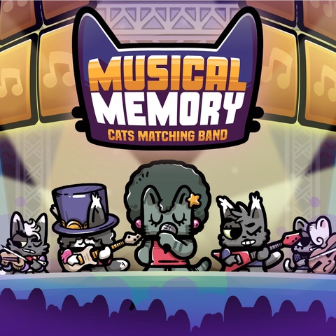 Musical Memory: Cats Matching Band Art
