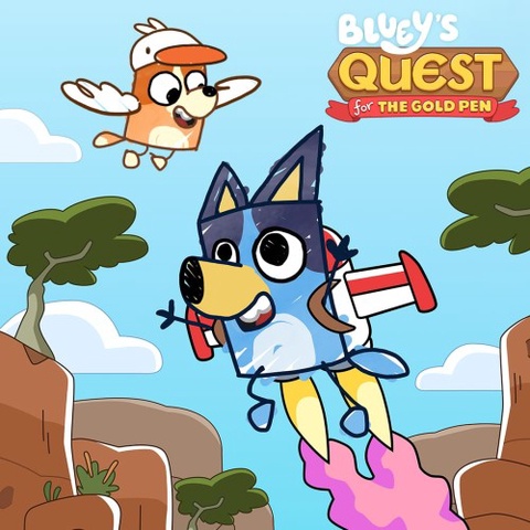 Bluey's Quest For The Gold Pen Art