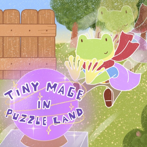 Tiny Mage in Puzzle Land Art